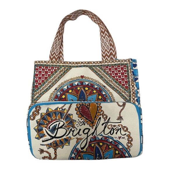 Brighton Believe In Love Canvas Tote Bag “all you need is love” NWOT - Picture 4 of 8